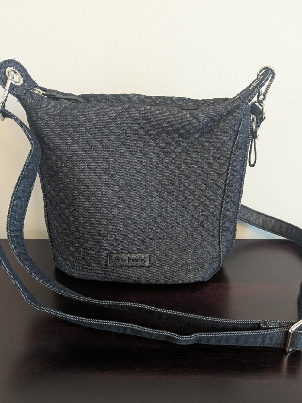 Vera Bradley Dark Denim Quilted Crossbody Bag - Picture 2 of 8